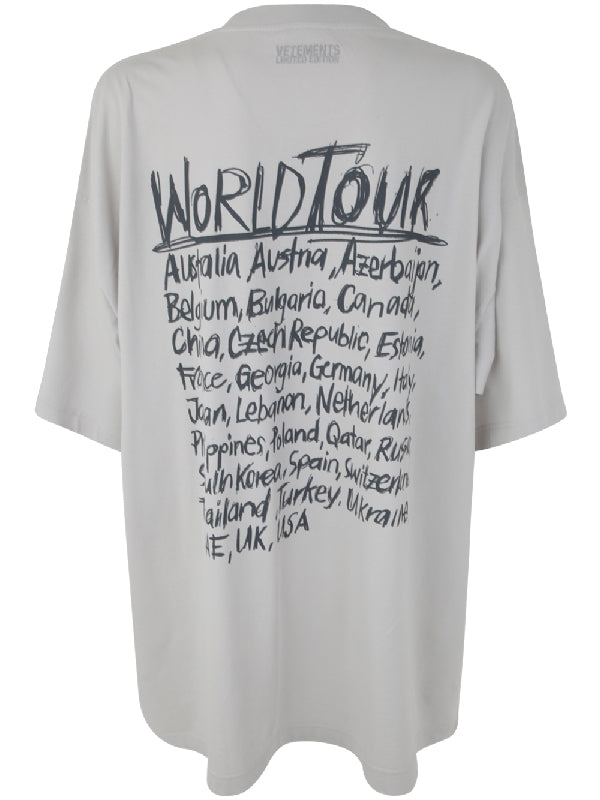 World Tour Logo Printing T-Shirt