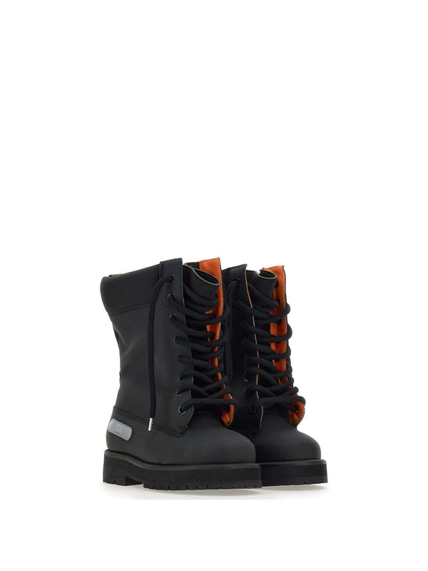 Strada High Top Lace Up Leather Boots