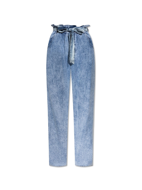 Priana Bow Strap Denim Pants