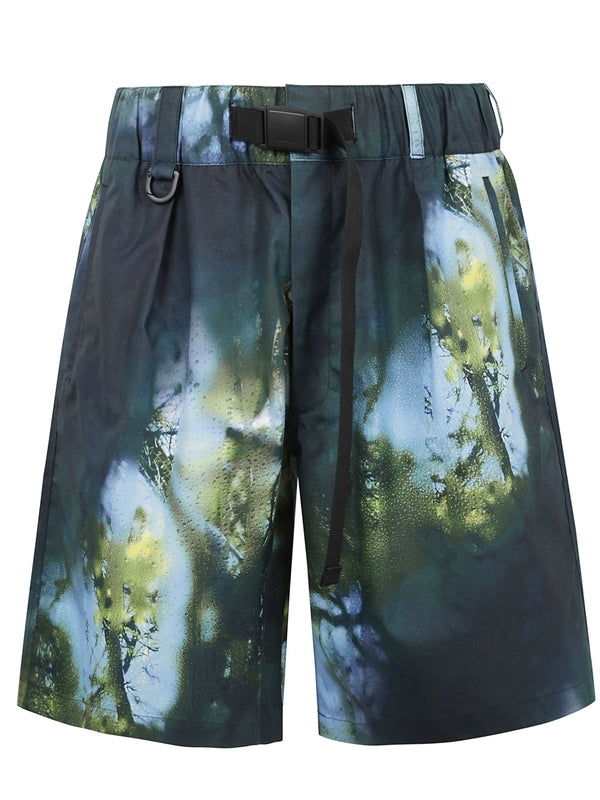 AOP Multicolor Belted Shorts