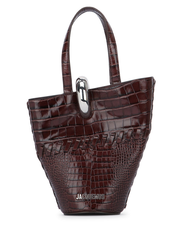 Bambola Croc-Effect  Small Tote Bag