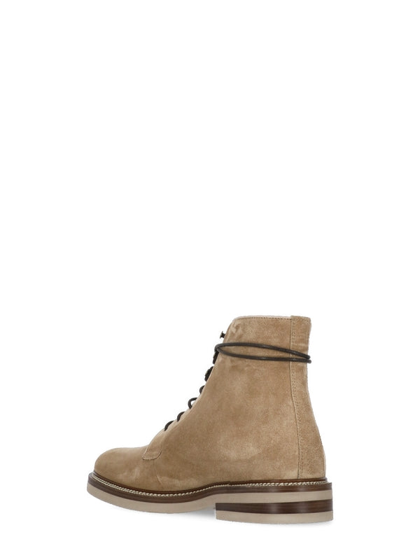 Suede Lace-Up Boots - Jente