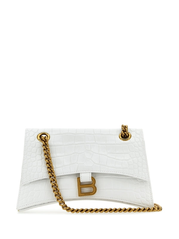Balenciaga Crush Small White Crossbody & Shoulder Bags