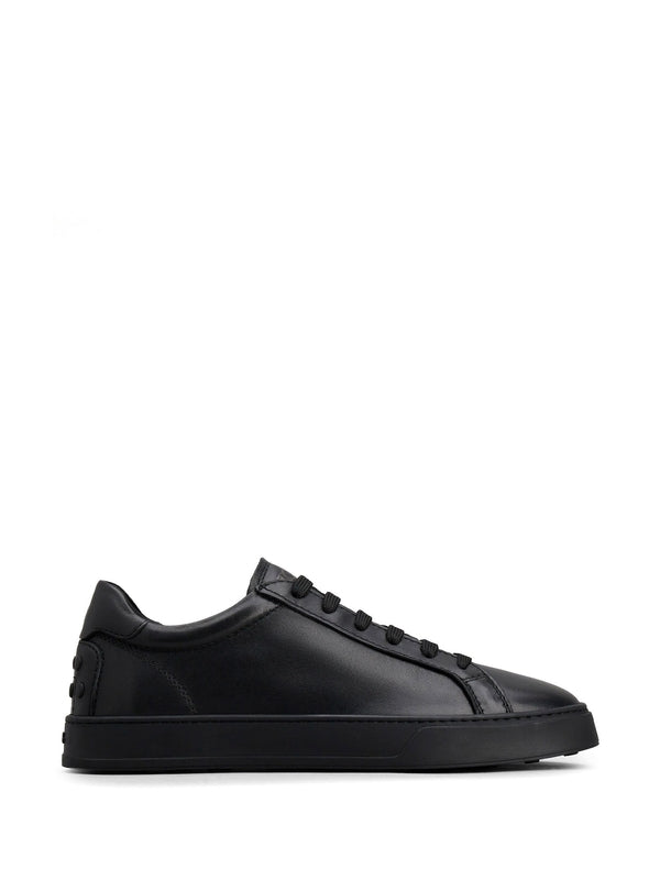 Black Leather Lace-up Shoes