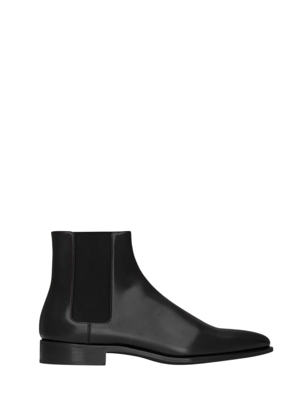 Saint Laurent Black Chelsea Boots