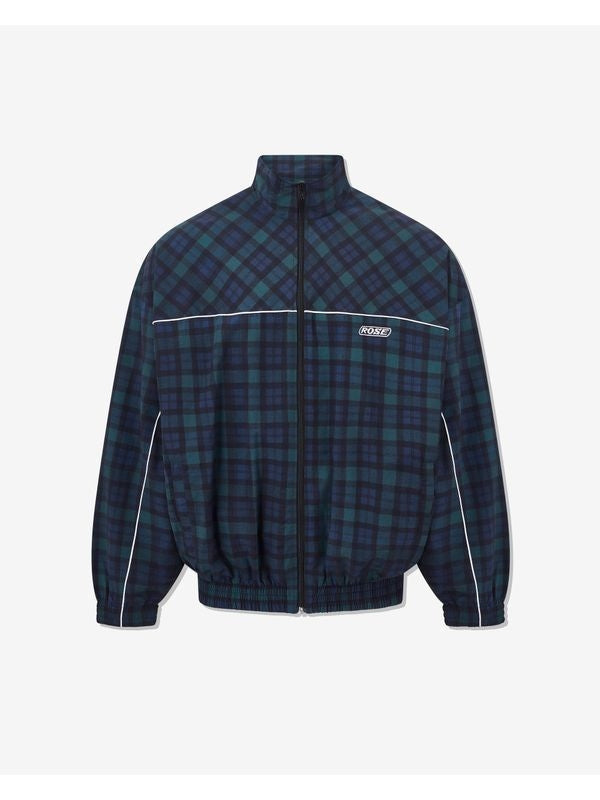 Tartan Check Piping Detail Track Jacket