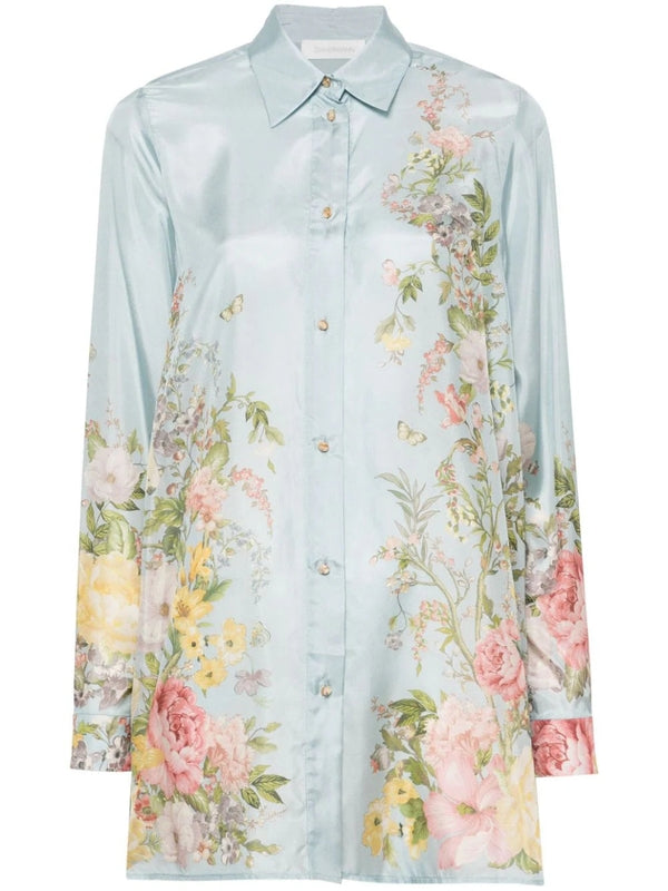 Waverly Flower Silk Shirt