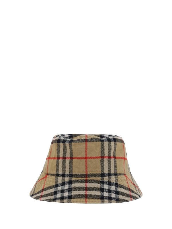 Check Printed Cotton Bucket
  Hat