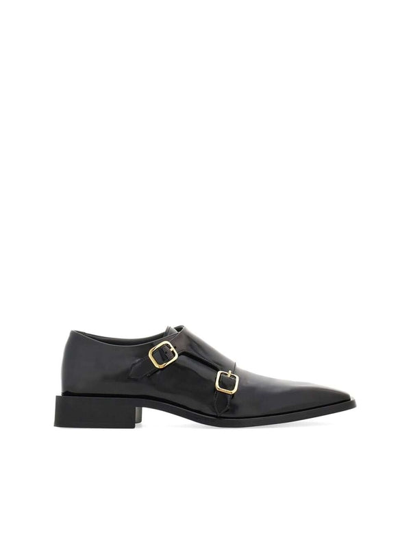 Double Monk Strap Calfskin Shoes