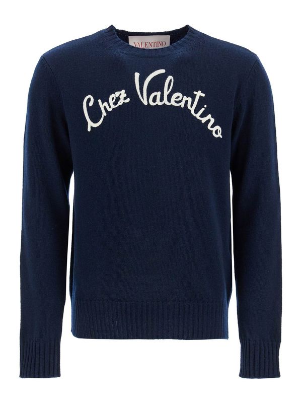 Chez Lettering Logo
  Embroidered Wool Sweater