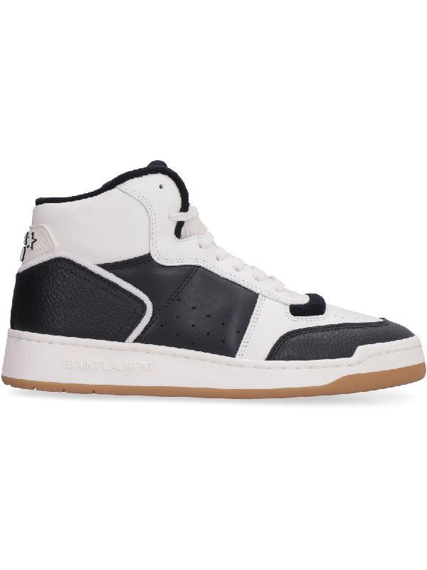 SL 08 Smooth Leather Mid-Top Sneakers