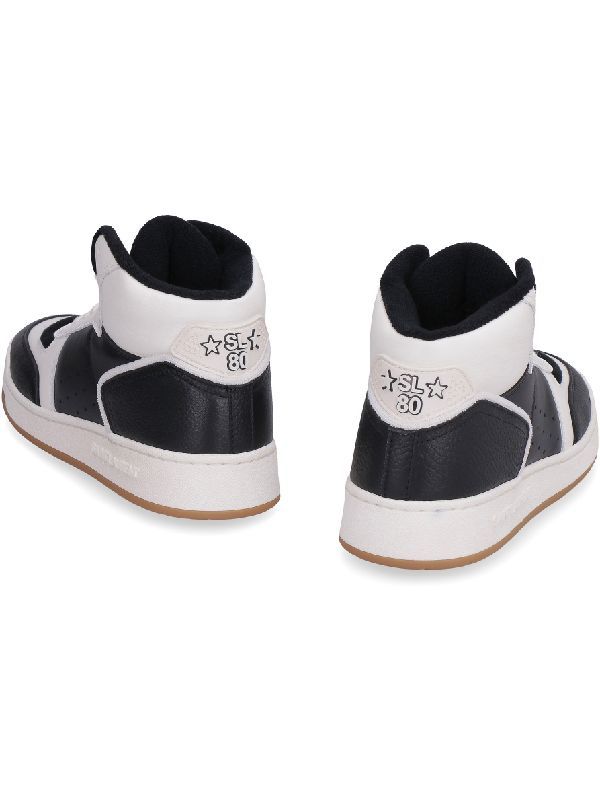 SL 08 Smooth Leather Mid-Top Sneakers