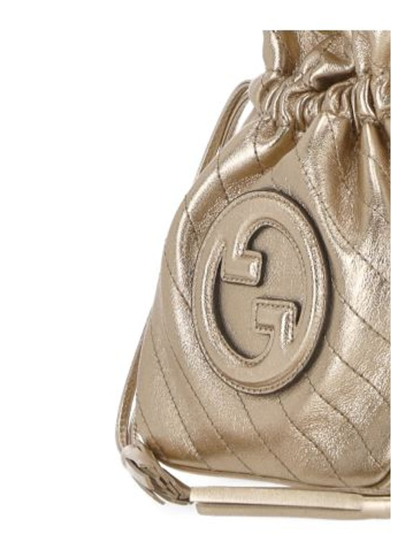 Blondie Metallic Mini Bucket Bag