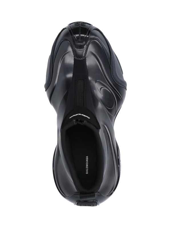 BASKETBALL black metallic sneakers