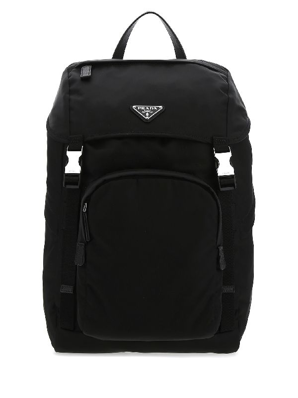 Triangle Logo Double Buckle
  Nylon Backpack