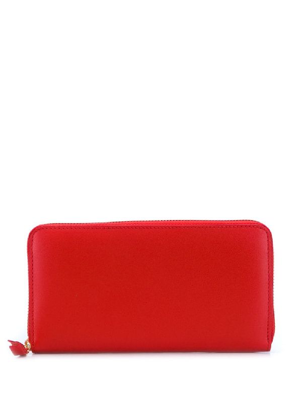 Zip Around Leather Long Wallet