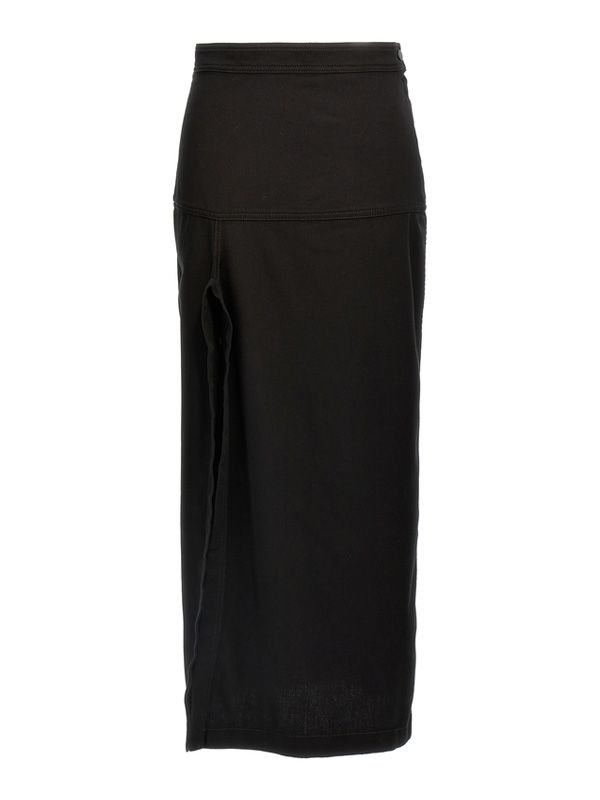 Back
  Belt Detail Slit Long Skirt