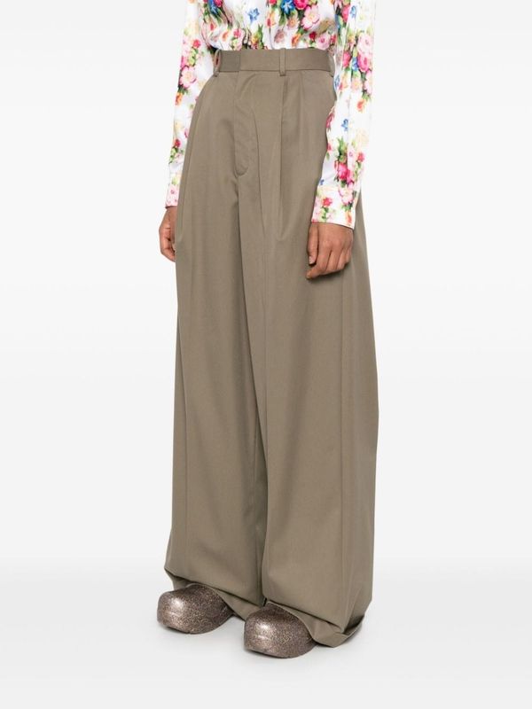 LOEWE - Anagram Detail Pleated Pants - Jente