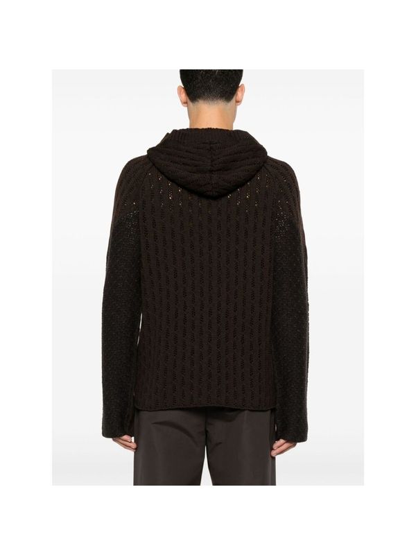 Wool Knit Hoodie