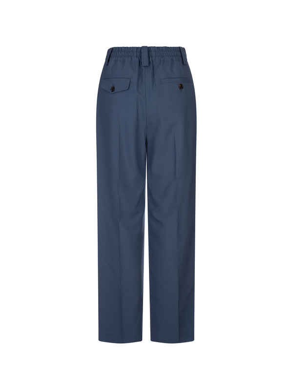 Wool Pleated Pants