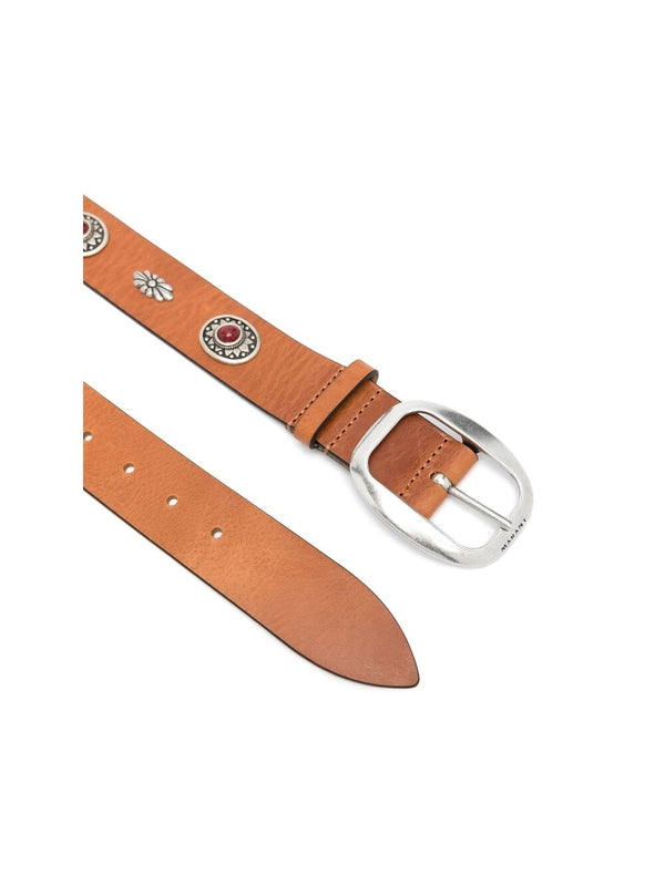 Western Stud Detail Leather
  Belt