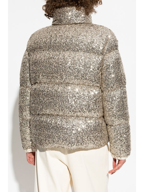 Anternes Logo Sequin Down Jacket