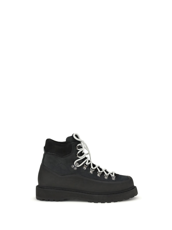 Diemme Black Lace-Up Boots
