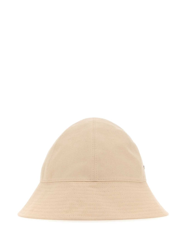 Tab Detail Linen Bucket Hat