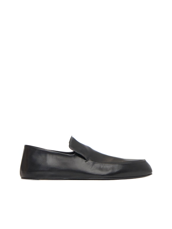 Black Leather Loafers