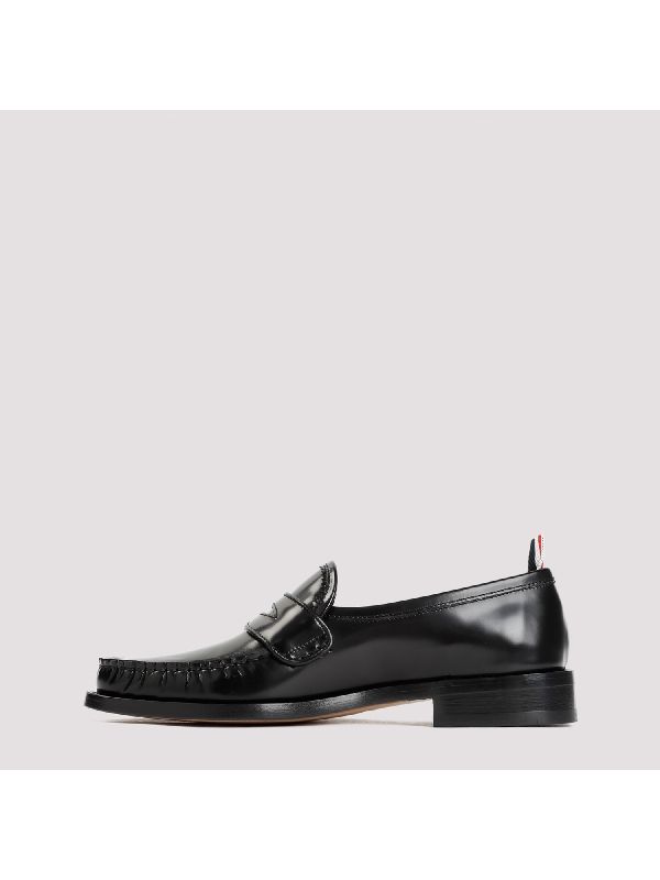 RWB Label Pleats Leather Loafers