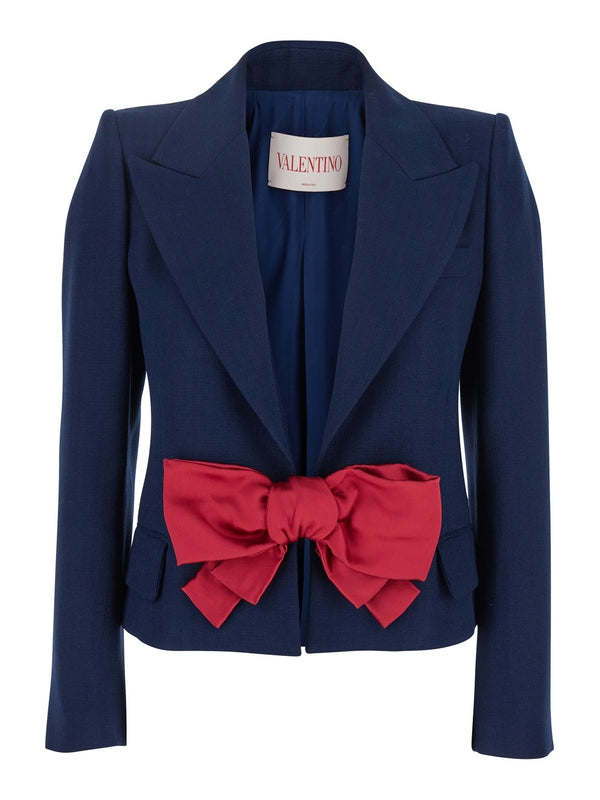 Bow Single-Breasted Jacket