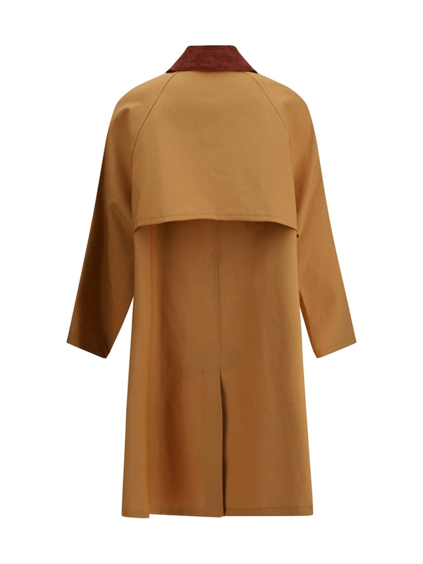 Velvet Collar Cotton Coat