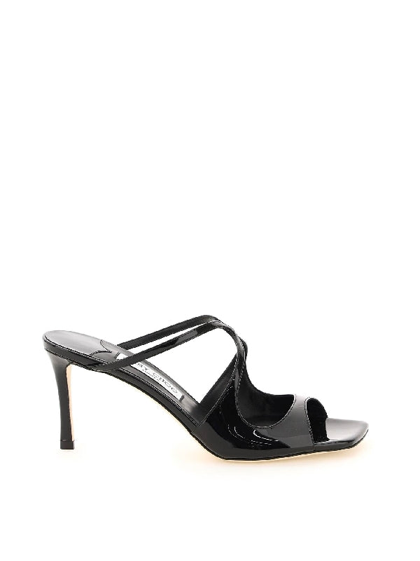 Anise Patent Leather Sandal Heel - Jente