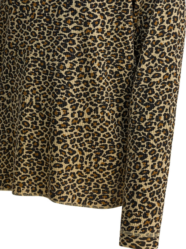 Stussy Brown Leopard Long Sleeve