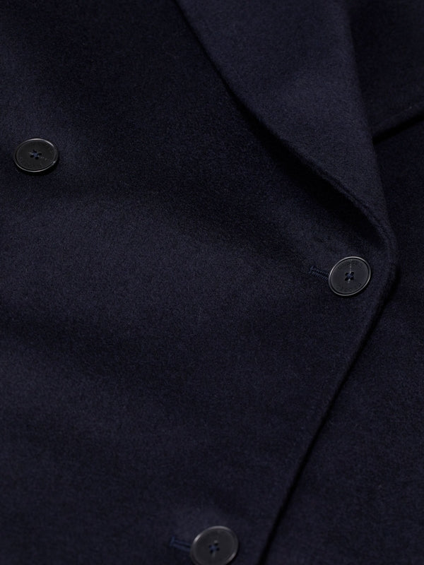 Double-Breasted Wool Blend
  Peacoat