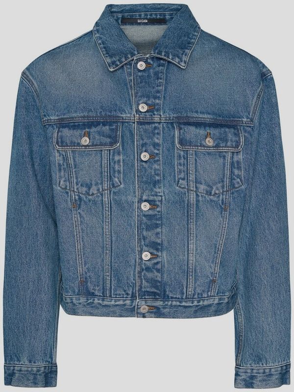 Back Logo Patch Cotton Denim Jacket