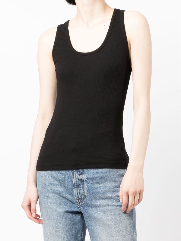 Back Cut-out Cotton Tank Top