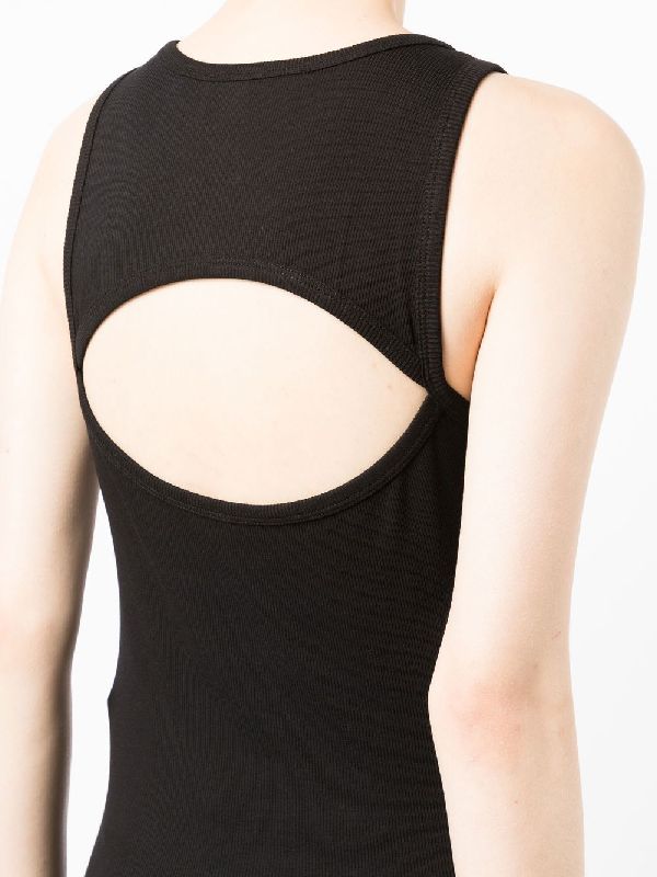 Back Cut-out Cotton Tank Top