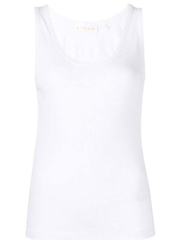 Back Cut-out Cotton Tank Top