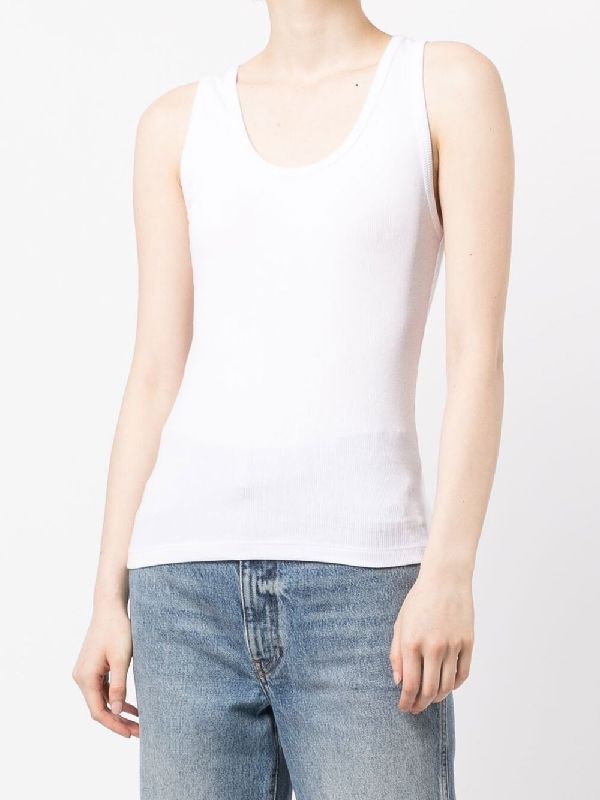 Back Cut-out Cotton Tank Top