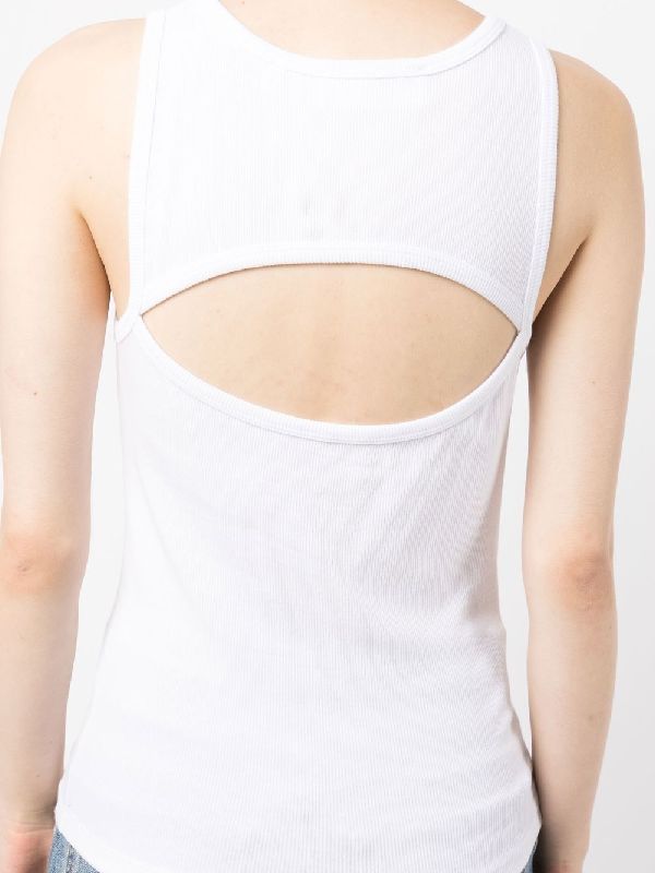 Back Cut-out Cotton Tank Top