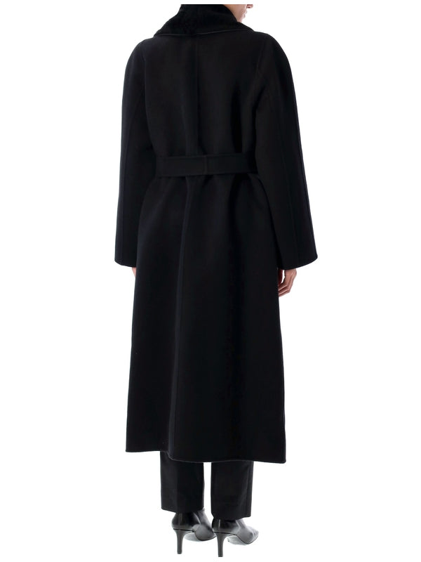 Wool Silk Wrap Coat