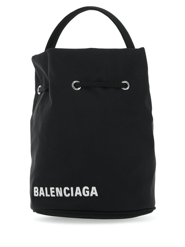 Wheel Logo Embroidered Nylon Xs Bucket
  Bag