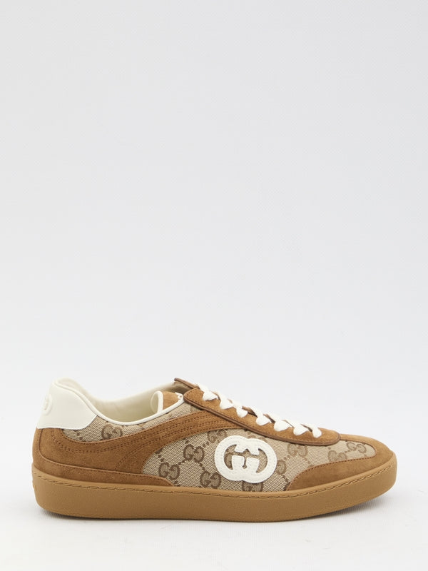 Interlocking G Logo Suede Sneakers