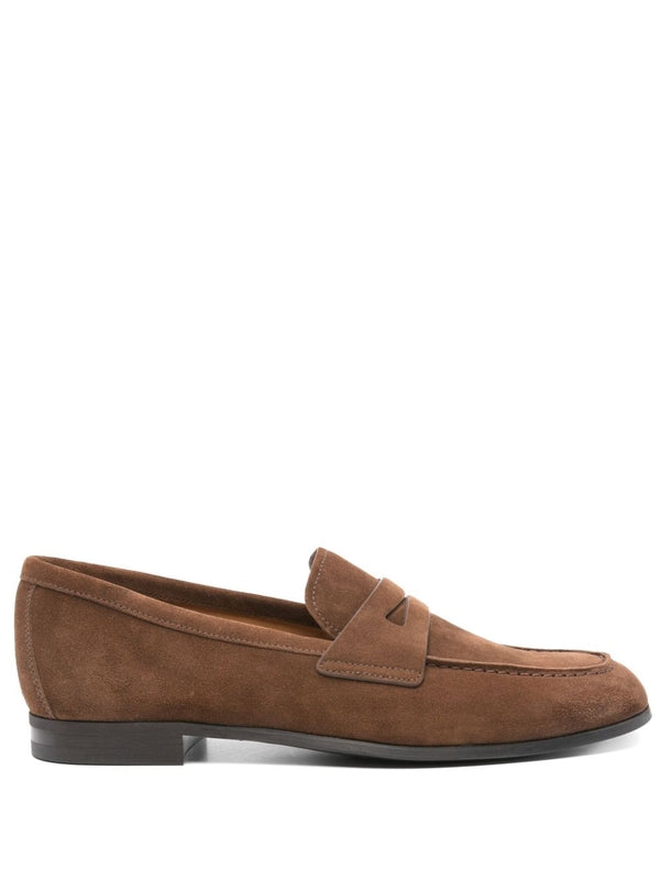 Round Toe Suede Loafers