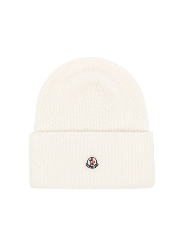 Moncler White Beanies