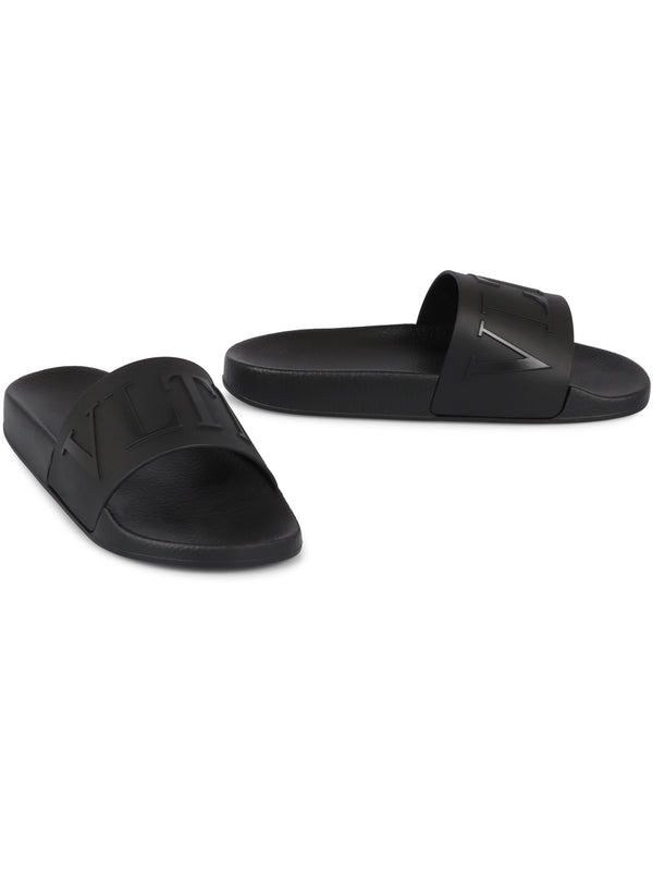 Logo Band Rubber Slides