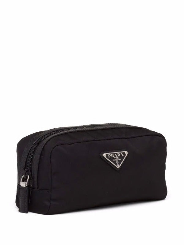 Triangle Logo Re-Nylon Pouch
  Case