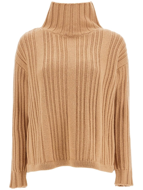 Vitalba High-Neck Wool Cashmere Knit