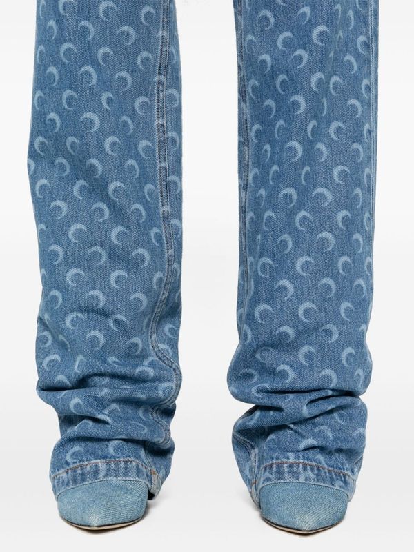 All-Over Moon
  Logo Denim Pants